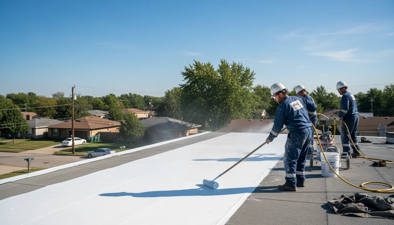 Commercial roof coating in Franklinville, NJ near me